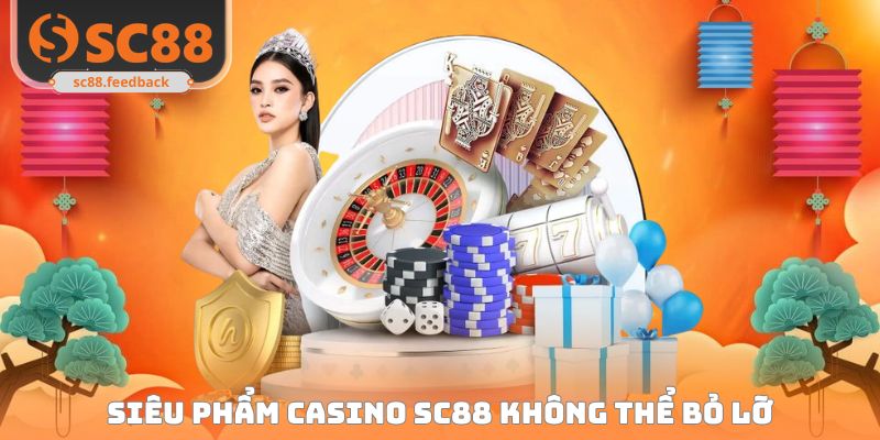 Các tựa game đầy thú vị tại sảnh casino SC88